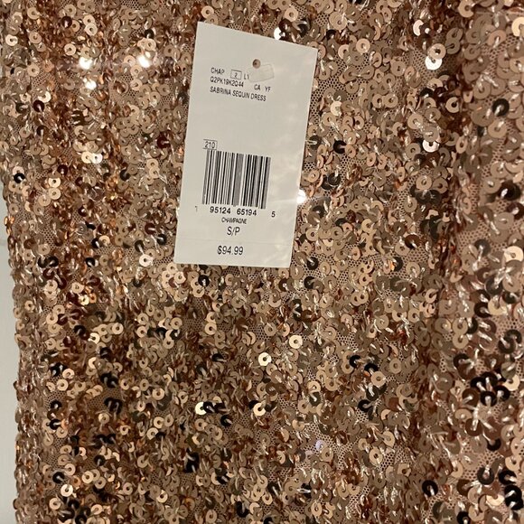 GUESS Rose Gold Sequence Bodycon Mini Dress - Picture 3 of 4